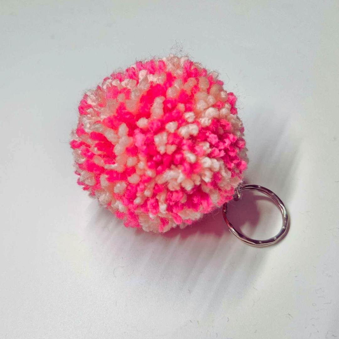 Pom pom keyrings