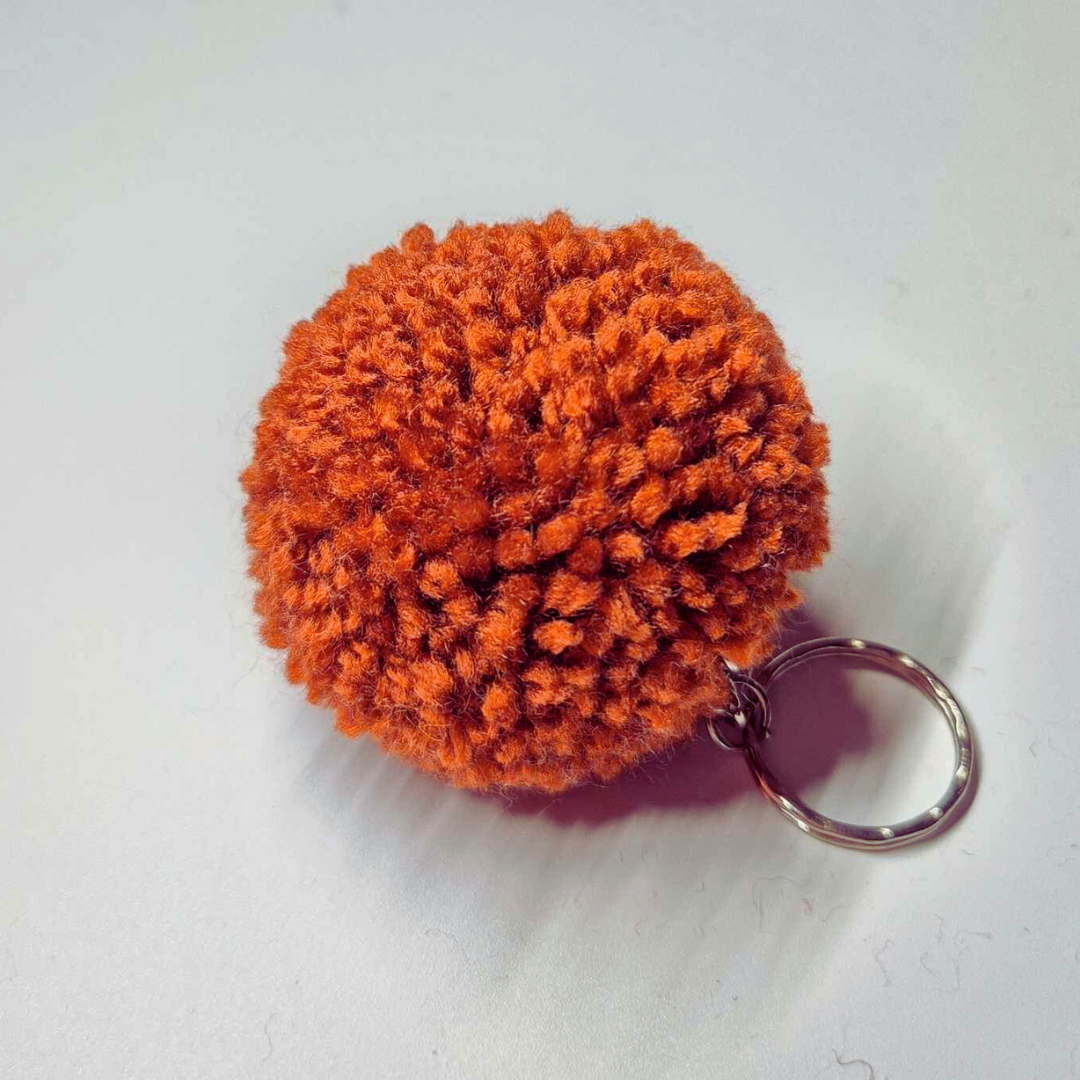 Pom pom keyrings